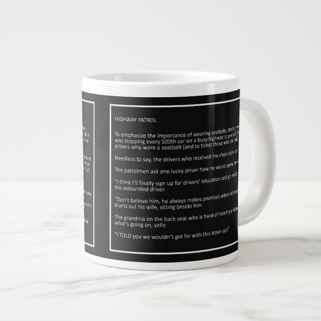 Awesome Jokes jumbo mug #4 (Front Right)