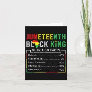 Awesome Juneteenth Black King Melanin Fathers Day  Card