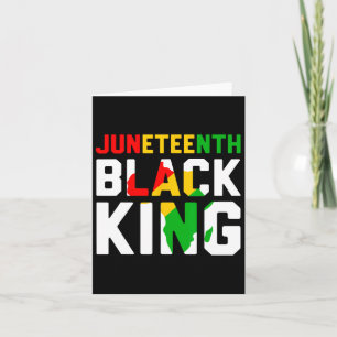 Awesome Juneteenth Black King Melanin Fathers Day  Card