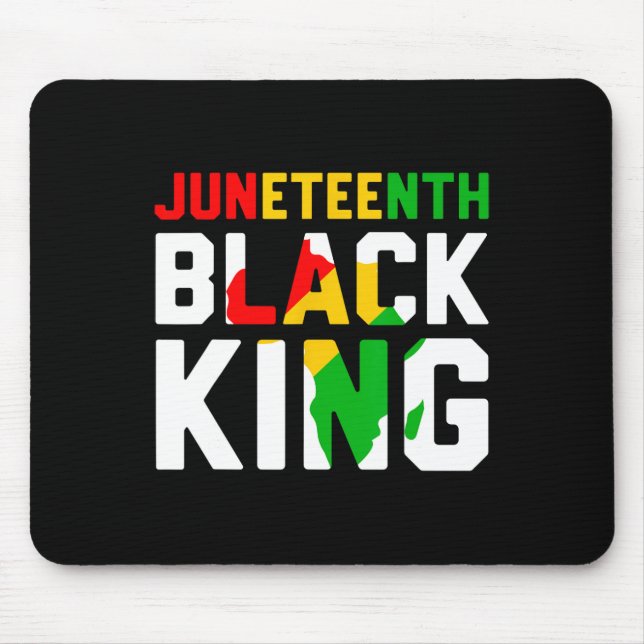 Awesome Juneteenth Black King Melanin Fathers Day  Mouse Pad (Front)