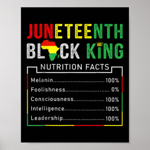 Awesome Juneteenth Black King Melanin Fathers Day  Poster