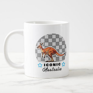 awesome kangaroo large coffee mug