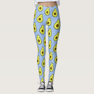 Awesome Kawaii Avocado Pattern Leggings
