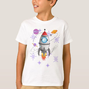 Awesome Kids Space Travel with Planets T-Shirt