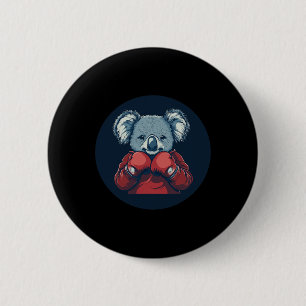 Awesome Koala Bear Boxer For A Knockout Vibe 6 Cm Round Badge