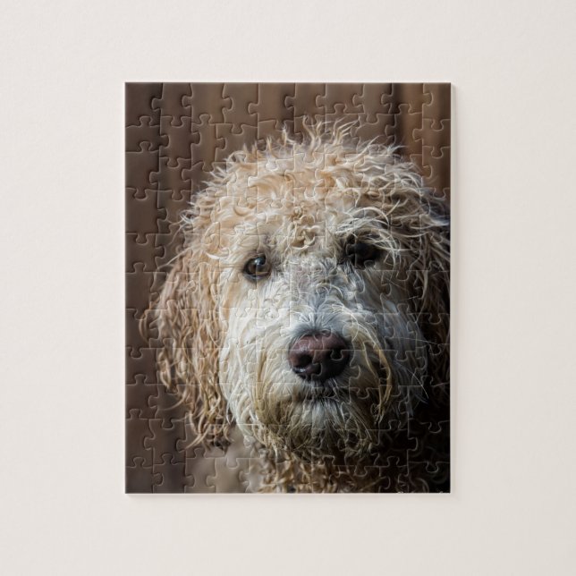 Awesome Labradoodle Pup gifts Jigsaw Puzzle (Vertical)
