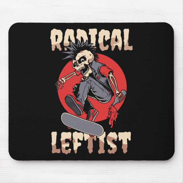 Awesome Left Handed Left Hander Club Radical Lefti Mouse Pad (Front)