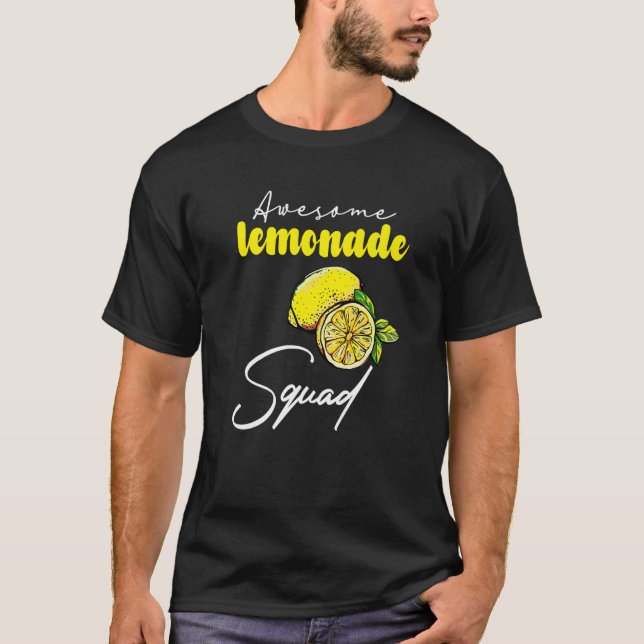 Awesome Lemonade Squad For Lemonade Stand Boss   T-Shirt (Front)