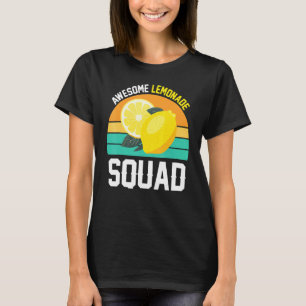 Awesome Lemonade Squad Lemon Fruit Summer Vintage T-Shirt