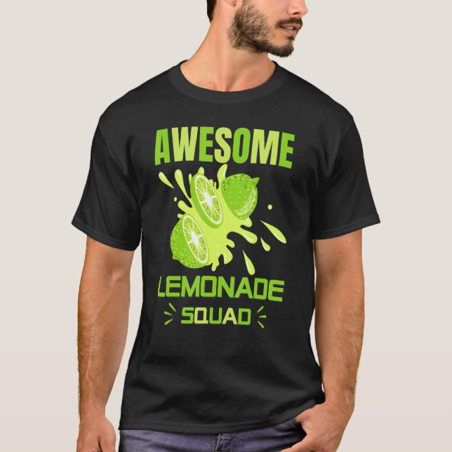 Awesome Lemonade Squad Lemon Juice For Summer Vaca T-Shirt (Front)