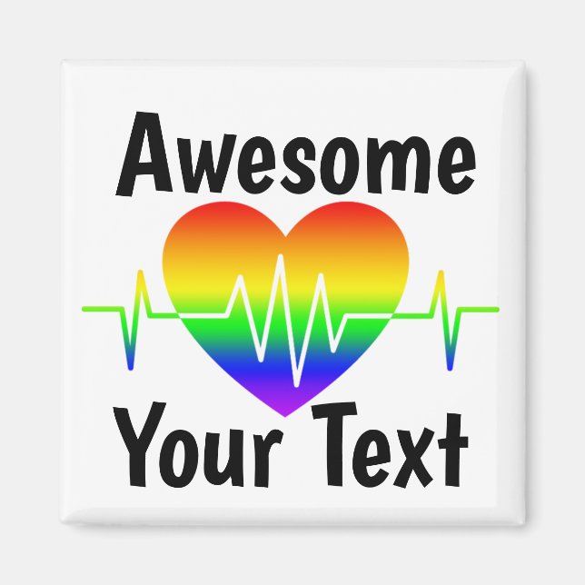 Awesome  | LGBTQ+ Pride   Magnet (Front)