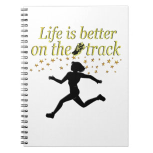 AWESOME LIFE IS BETTER ON THE TRACK DESIGN SPIRAL NOTEBOOK