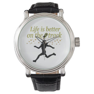 AWESOME LIFE IS BETTER ON THE TRACK DESIGN WATCH