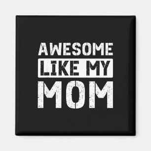 Awesome like mum funny kids boys girls _ proud kid magnet