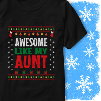 Awesome Like My Aunt Christmas Sweater Vintage