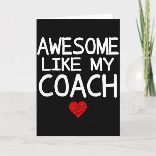 Awesome Like My Coach Heart Graphic For Valentine  Card