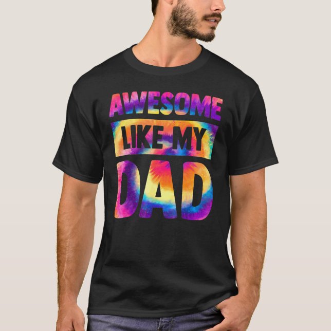 Awesome Like My Dad Matching Fathers Day Family Ki T-Shirt (Front)