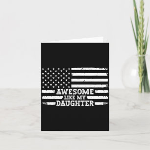 Awesome Like My Daughter Men Funny  Card