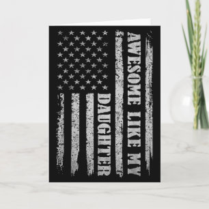 Awesome Like My Daughter Men Funny For Dad Fathers Card