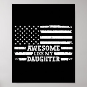 Awesome Like My Daughter Men Funny  Poster