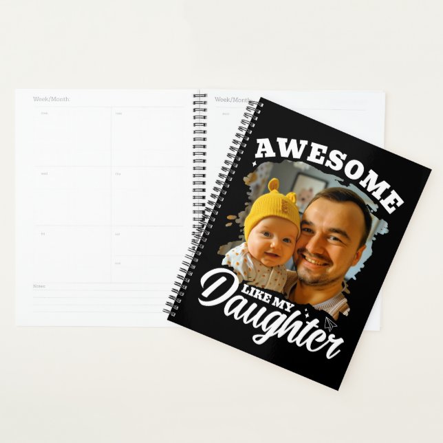 Awesome Like My Daughter Personalised Dad Photo Planner (Display)