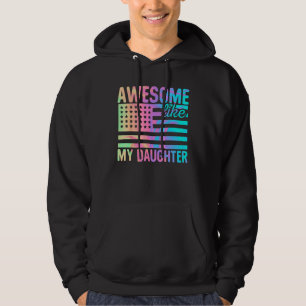 Awesome Like My Daughter Retro Men Dad Fathers 1 Hoodie