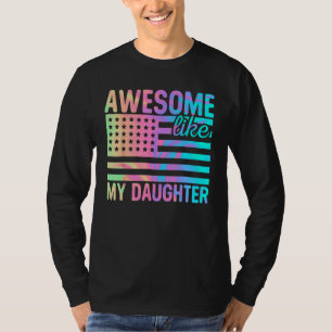 Awesome Like My Daughter Retro Men Dad Fathers 1 T-Shirt