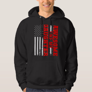 Awesome Like My Daughter Us Usa American Flag 202 Hoodie