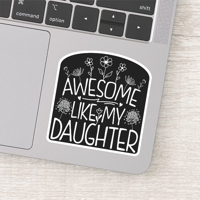 Awesome Like My Daughter Wildflower Present Mummy  (Detail)