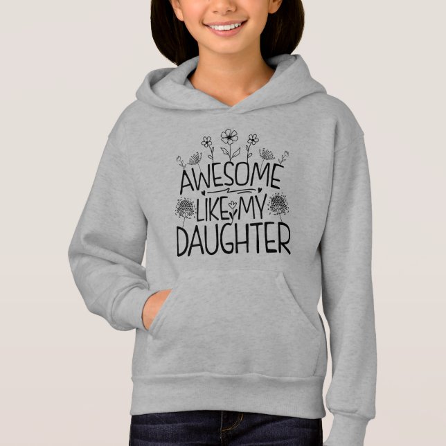 Awesome Like My Daughter Wildflower Present Mummy  (Front)