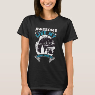 Awesome Like My Middle Daughter Funny Fishing Dad  T-Shirt