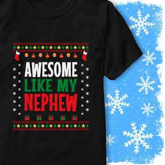 Awesome Like My Nephew Christmas Sweater Style