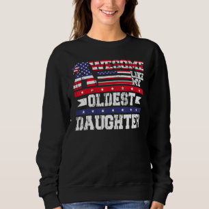 Awesome Like My Oldest Daughter  Father Mom Dad Jo Sweatshirt