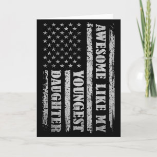 Awesome Like My Youngest Daughter Men Funny For Da Card