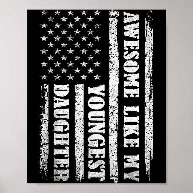 Awesome Like My Youngest Daughter Men Funny For Da Poster (Front)