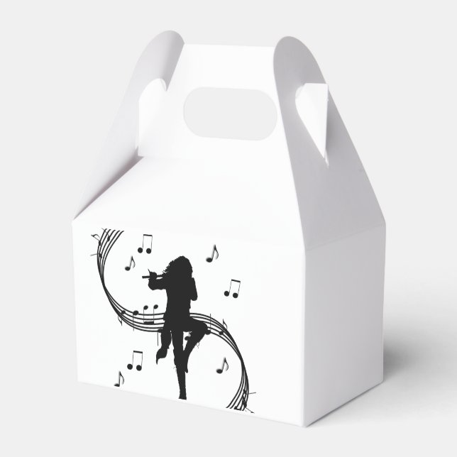 Awesome Lone Flute Player Music  Favour Box (Front Side)