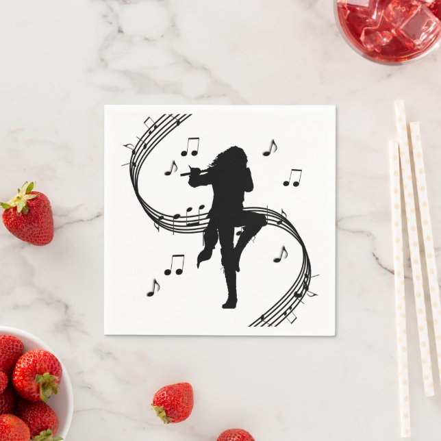 Awesome Lone Flute Player Music  Napkin (Insitu)