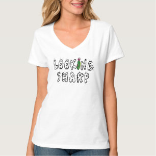 Awesome Looking Sharp Shirt - Funny V-Neck Womens 
