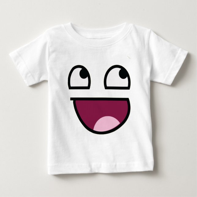 Awesome Lulz Face Baby T-Shirt (Front)