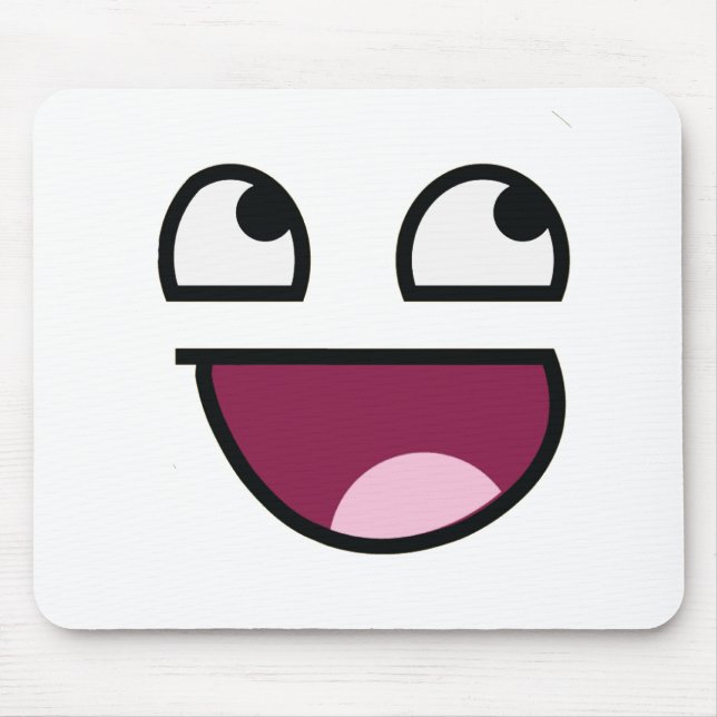Awesome Lulz Face Mouse Pad (Front)