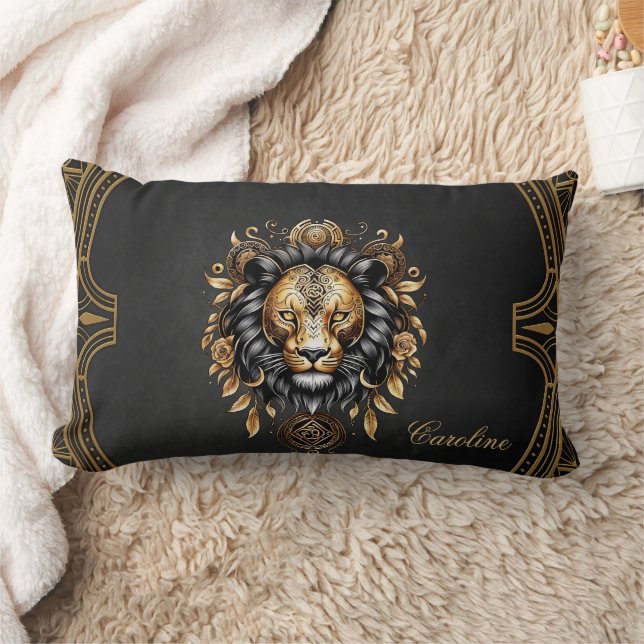 Awesome majestic lion lumbar cushion (Blanket)