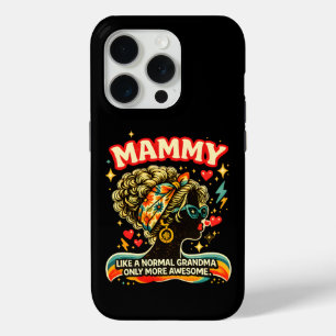 Awesome Mammy Retro Grandma Vintage Groovy Gift iPhone 15 Pro Case