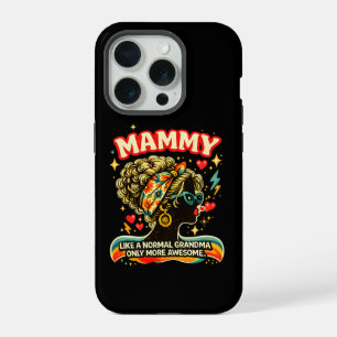 Awesome Mammy Retro Grandma Vintage Groovy Gift iPhone 15 Pro Case