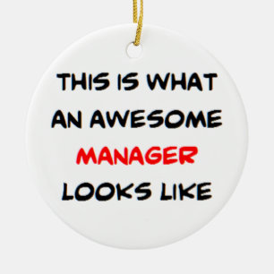 awesome manager coffee mug ceramic tree decoration