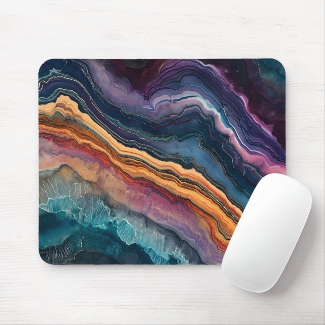 Awesome marble trendy modern mouse pad (With Mouse)