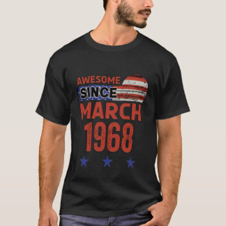 Awesome March 1968 Vintage USA Flag Classic March  T-Shirt