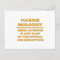 Awesome Marine Biologist .. Job Description