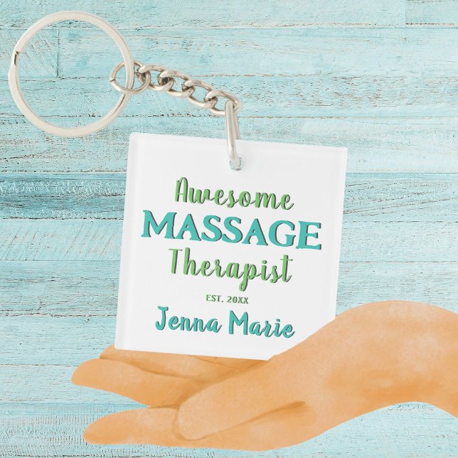 Awesome Massage Therapist Customised Key Ring (Awesome Massage Therapist Custom Keychain)