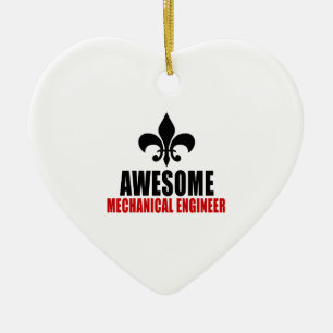 AWESOME MECHANICAL ENGINEER CERAMIC TREE DECORATION
