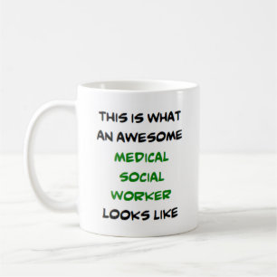 awesome medical social worker coffee mug
